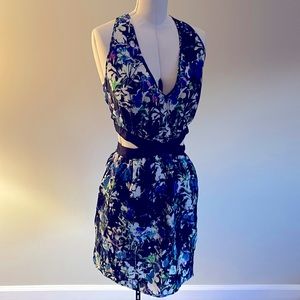 Floral cutout dress